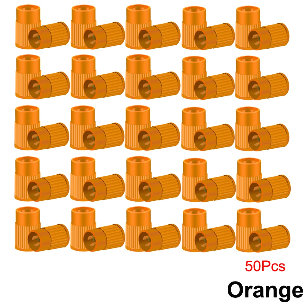 Universal Tire Valve Caps with Core Remover Tool - Durable Plastic Dust Protection