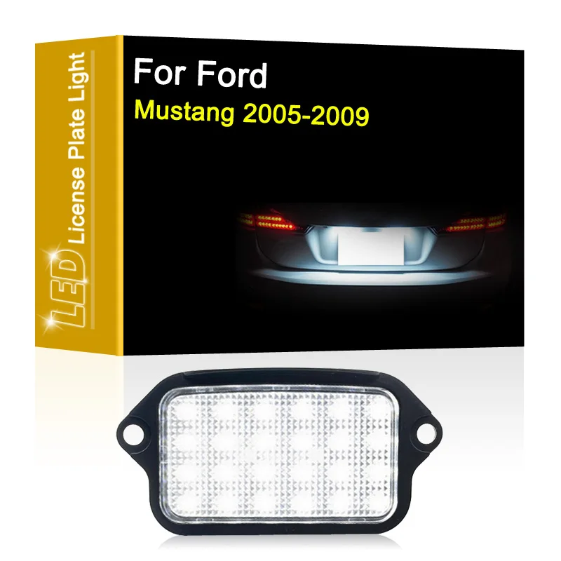 Lampada Targa A Led Impermeabile 12V Per Ford Mustang 2005 2006 2007 2008 2009 Gruppo Luce Targa Bianca