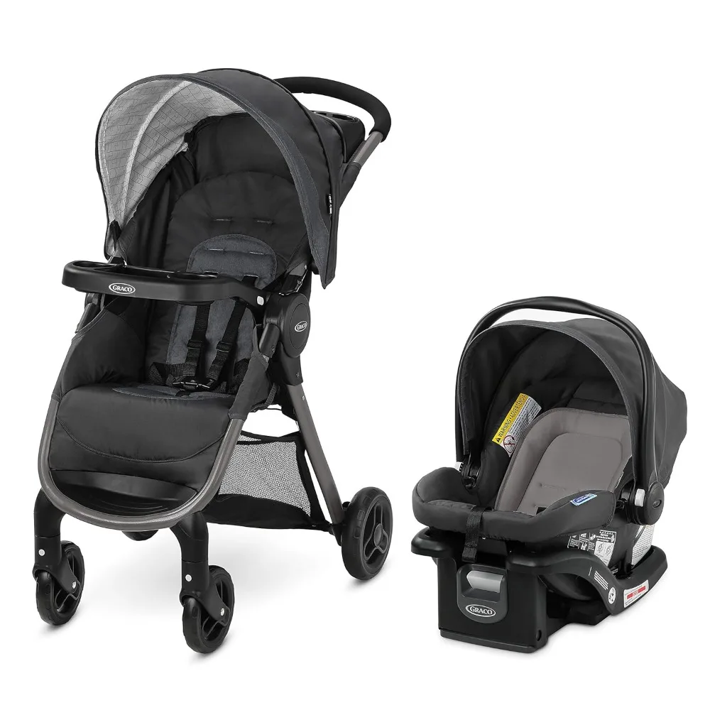 

FastAction SE Travel System | Includes Quick Folding Stroller and SnugRide 35 Lite Infant Car Seat
