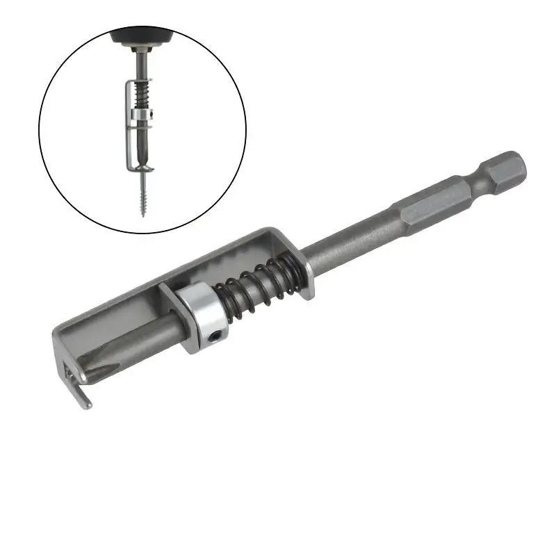 Schraubendreher-Bithalter, federbelasteter Halteadapter, Werkzeug, Schnellwechsel-Befestigung für Garage, Reparatur, Hardware, Zuhause – Detail 12
