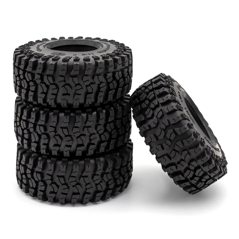 

4 шт. 125 мм 2,2 резиновые шины, колесные шины для 1/10 RC Crawler Car Axial Wraith SCX10 Капа Traxxas TRX4 TRX6 D90