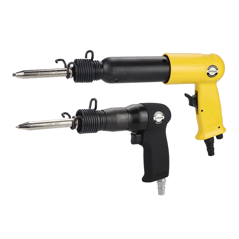 HIFESON Pneumatic Rivet Hammer Handheld Air Riveter Industrial Grade Solid Nails Rivet Gun Rivet ToolsFor M5 M6 M6.5 6