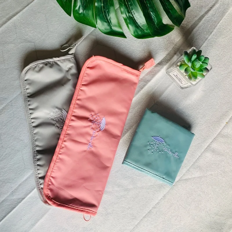 Small Fresh Print Pattern Umbrella Storage Bag Clutch Type Absorbent Folding Umbrella Bag Go Out Portable Waterproof Storage umbrella bag