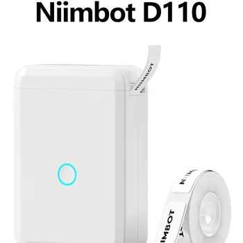 Niimbot D110 미니 휴대용 프린터, 모바일 열 접착 라벨 프린터, 스티커 포켓 라벨 메이커 기계, 무선