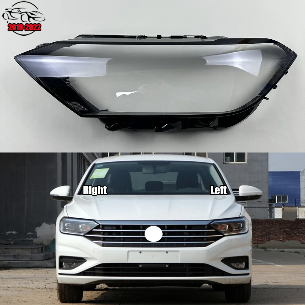 For Volkswagen VW  Jetta (Sagitar) 2019-2022 Headlight Cover Headlamp Lampshade Lampcover Head Lamp Light Covers Shell Glass