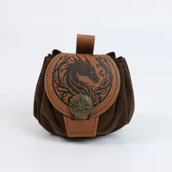Steampunk Medieval Punk Leather Waist Bag (Style 2)