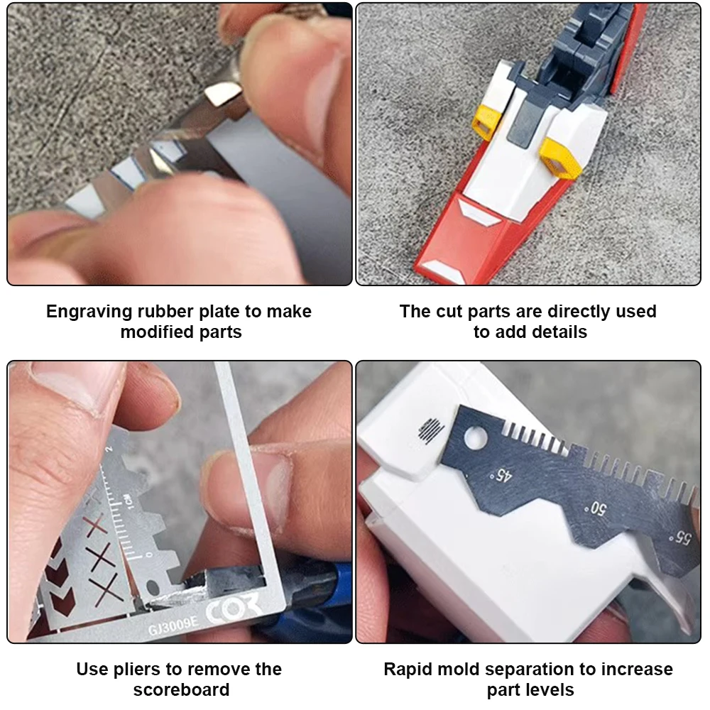Drill Scribe Line Templates Ruler Detail Up Carve Hobby Model Craft Tool