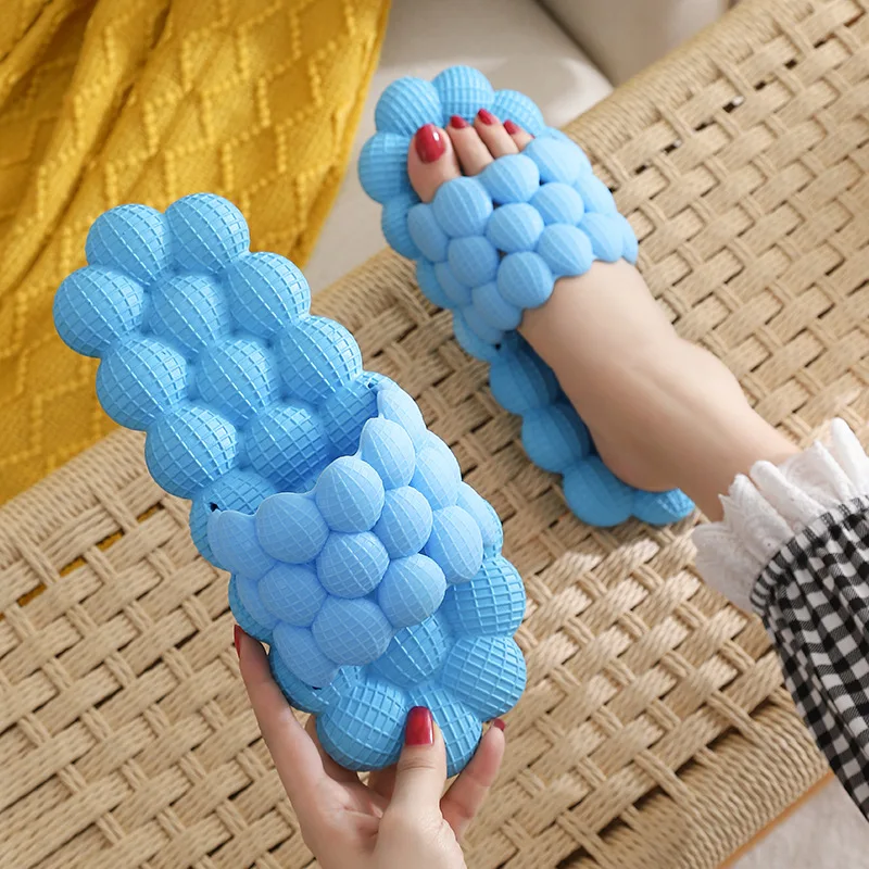 Lychee slippers massage outside the home wear soft bottom indoor and outdoor bathroom non-slip thick bottom summer lovers cool s 3