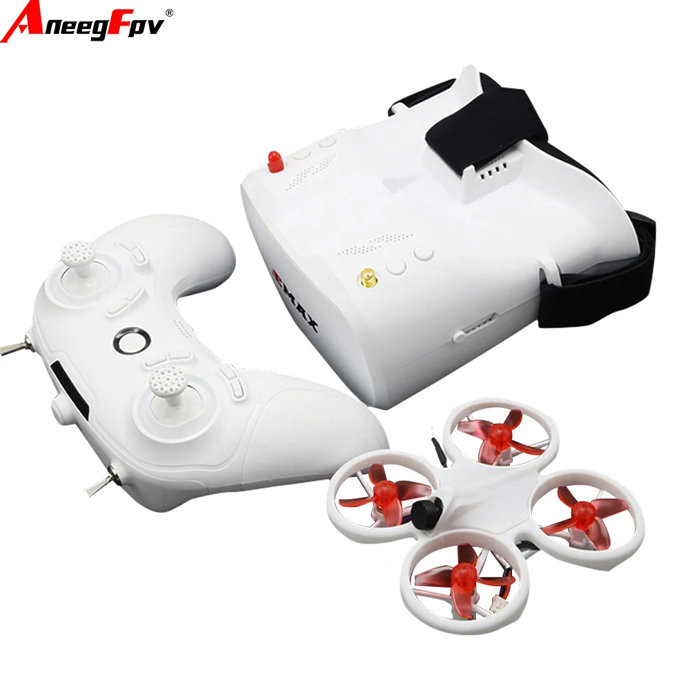 Drone FPV EMAX EZ Pilot 82mm RTF posé sur une surface, prêt à voler pour enfant débutant