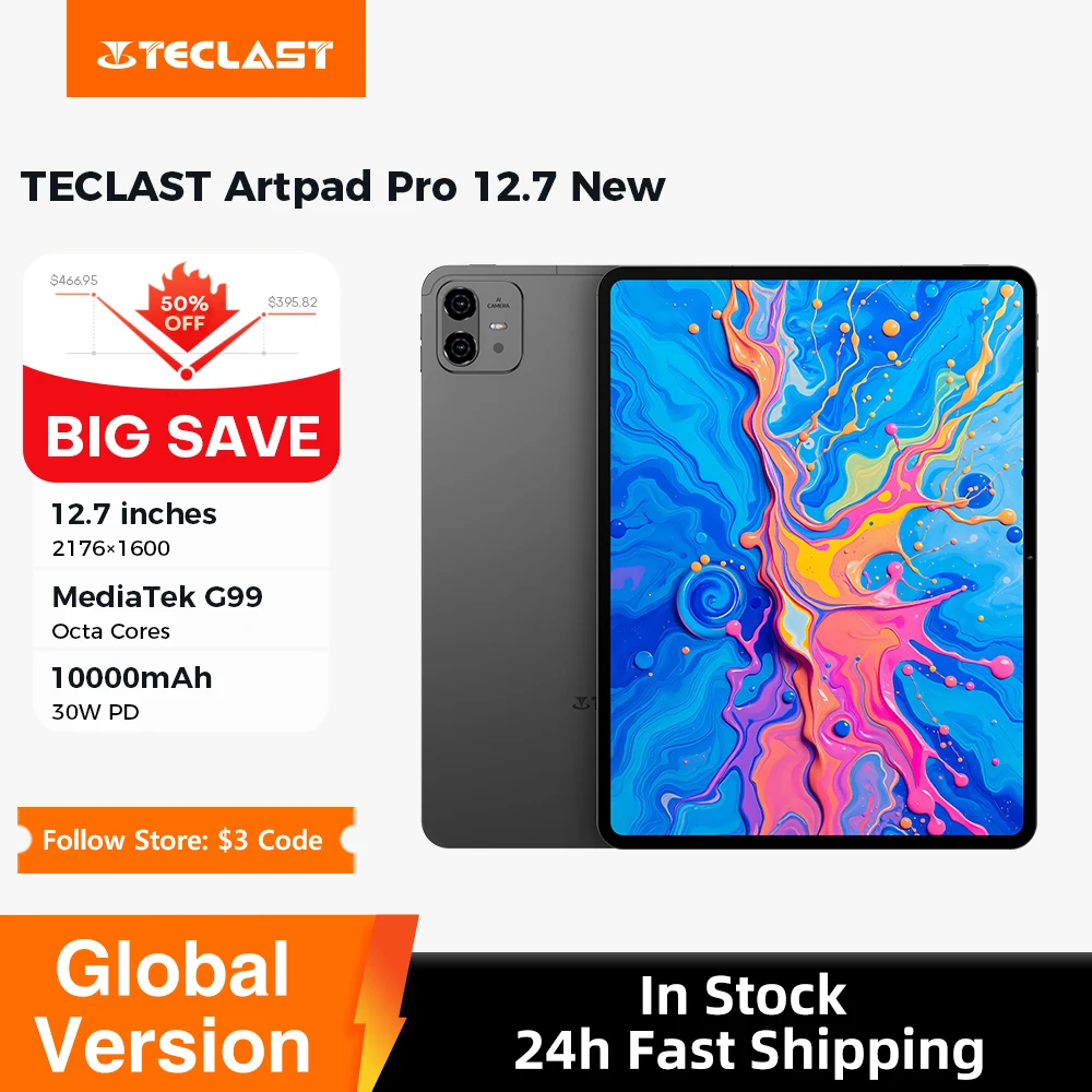 ワールドプレミア Teclast ArtPad Pro 12.7インチ 2.2K UHD
