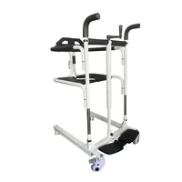 Stainless steel pedal adjustment disabled lift wheels chair toilet bath Chair for elderly/disable 1