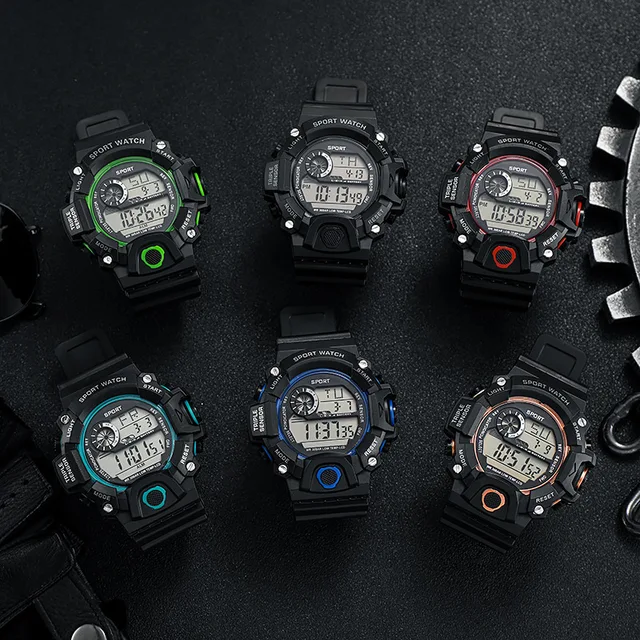 UTHAI 다기능 방수 야광 알람 남성용 시계