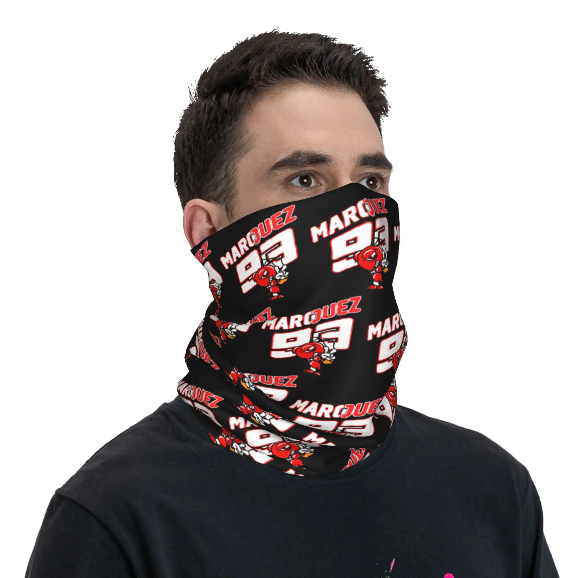 Bandana Neck Gaiter Wrap Scarf Headband Warmer for Hiking Cycling Women Men for Motor-Marquezs Marxs Car Motors