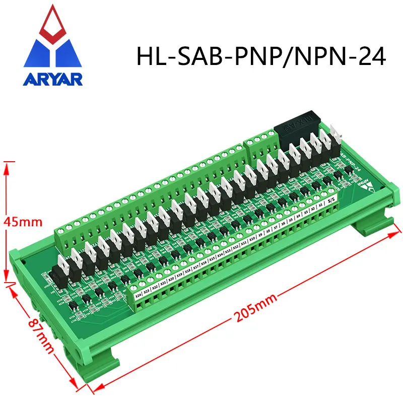 16-Kanal SPS-Verstärkerplatine – NPN-NPN, 12-36V DC, Für Schütze, Magnetventile & Motoren