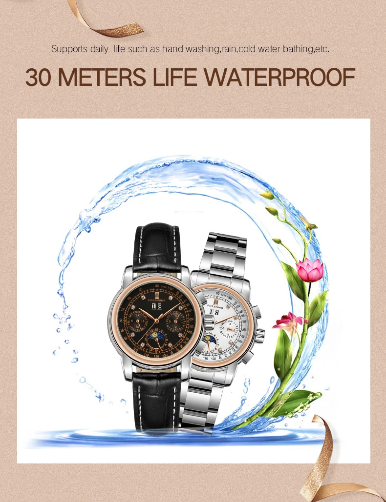 Luxury Leather Band Watch