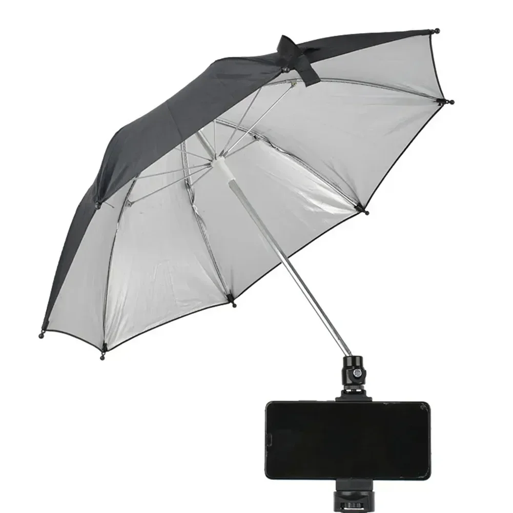 Durable Camera Umbrella Compatible With All Cameras Rain And Sun Protection Adjustable Angle Easy To Carry 19 7 Inches Wide
