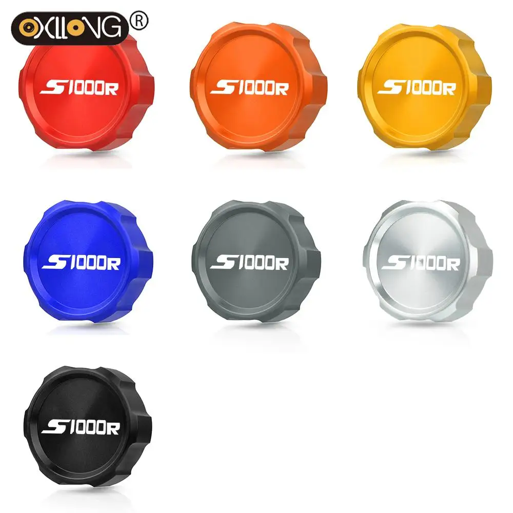 

Motorcycle CNC Brake Fluid Fuel Reservoir Tank Cap Cover For BMW S1000R 2015-2017 Brake Master Cylinder Fluid Reservoir cover