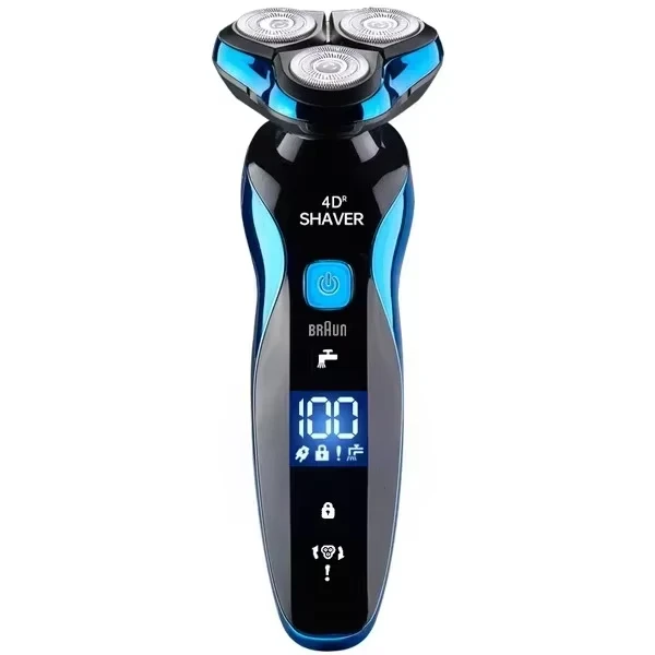 Electric Shaver 4D For Men Electric Hair Clipper USB Rechargeable Professional Hair Trimmer Cutter Wet-Dry Use electric shaver