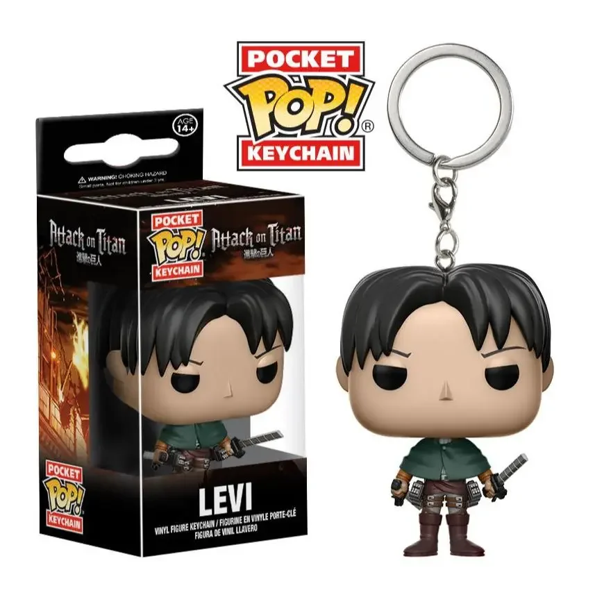 thumbnail image 4 of Llaveros Funko POP 2023 Dragon Ball Star Wars Llavero Spiderman Ataque a Levi Juguete STITCH Rick Kurama Todoroki Figura Juguetes, 4 of 5