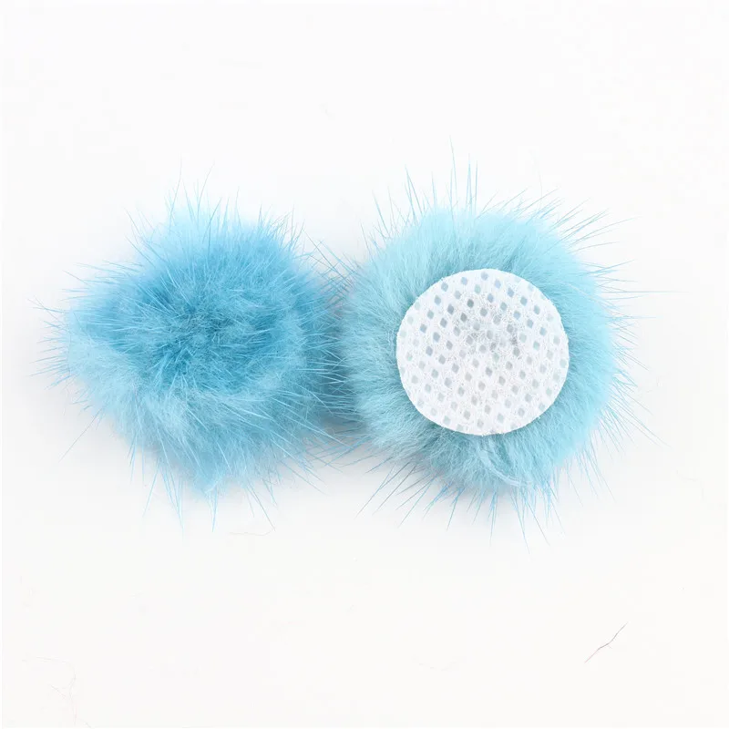 Craft Supplies Pom Poms Craft Supplies Fluffy Ball Accessories 3cm Pompoms Ball 30mm Real Mink Fur Pompom 30mm Pom Pom Balls for Sewing Keychain Hats DIY Jewelry Crafts Materials