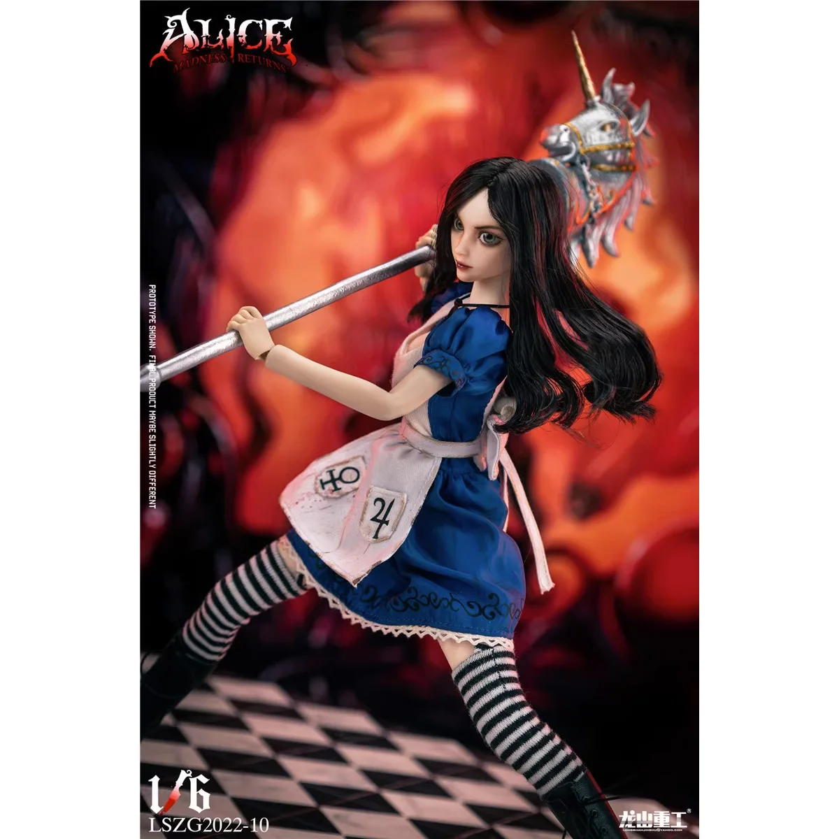 LONGSHANZHONGGONG TOYS 1/6 Alice Madness Returns Figure