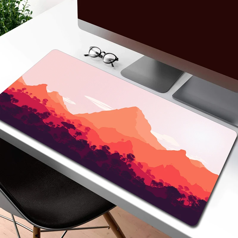 Gaming Mousepad Firewatch Forest HD Print Non-slip Large Computer Mouse Mat Art Game Office Extend Rubber Table Mat XXL