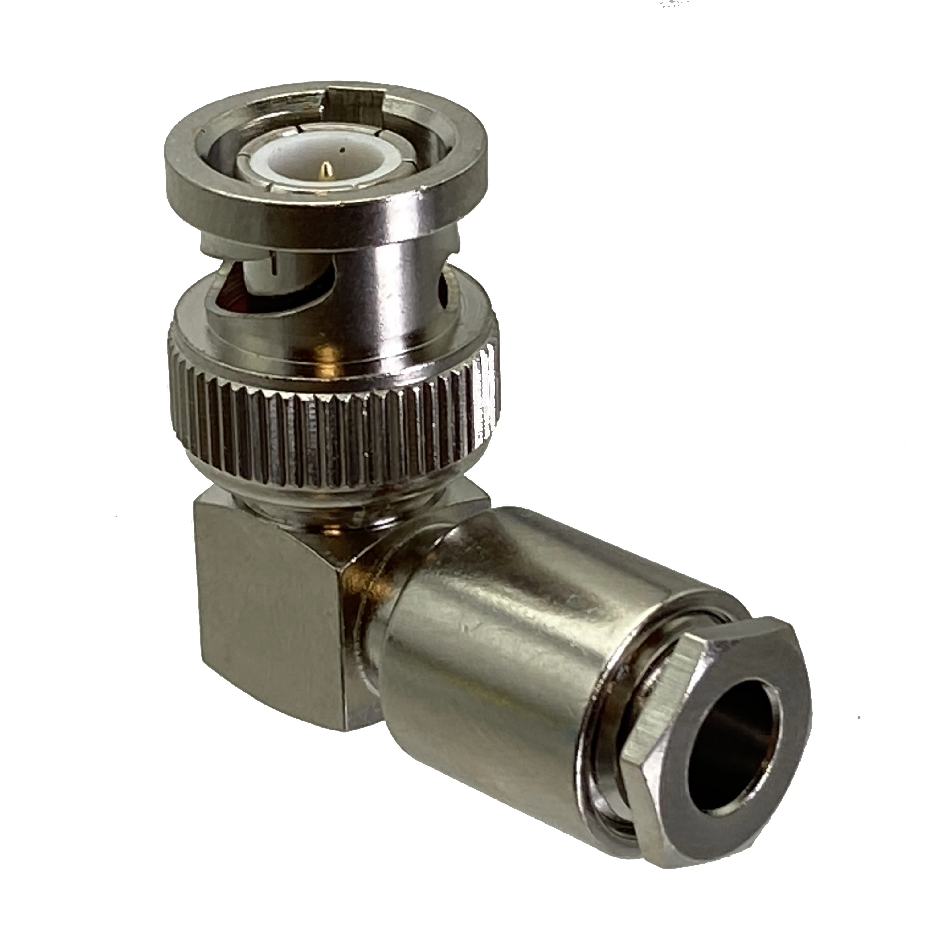 BNC male plug right angle clamp RG142 LMR195 RG58 RG400 Cable RF Coaxial connector Wire Terminals
