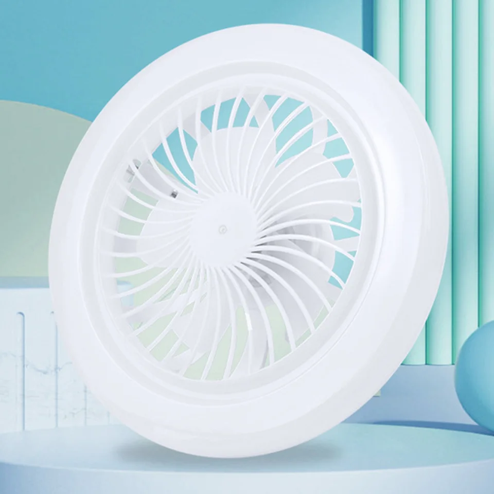 Modern Dimmable Ceiling Fan with Light and Remote