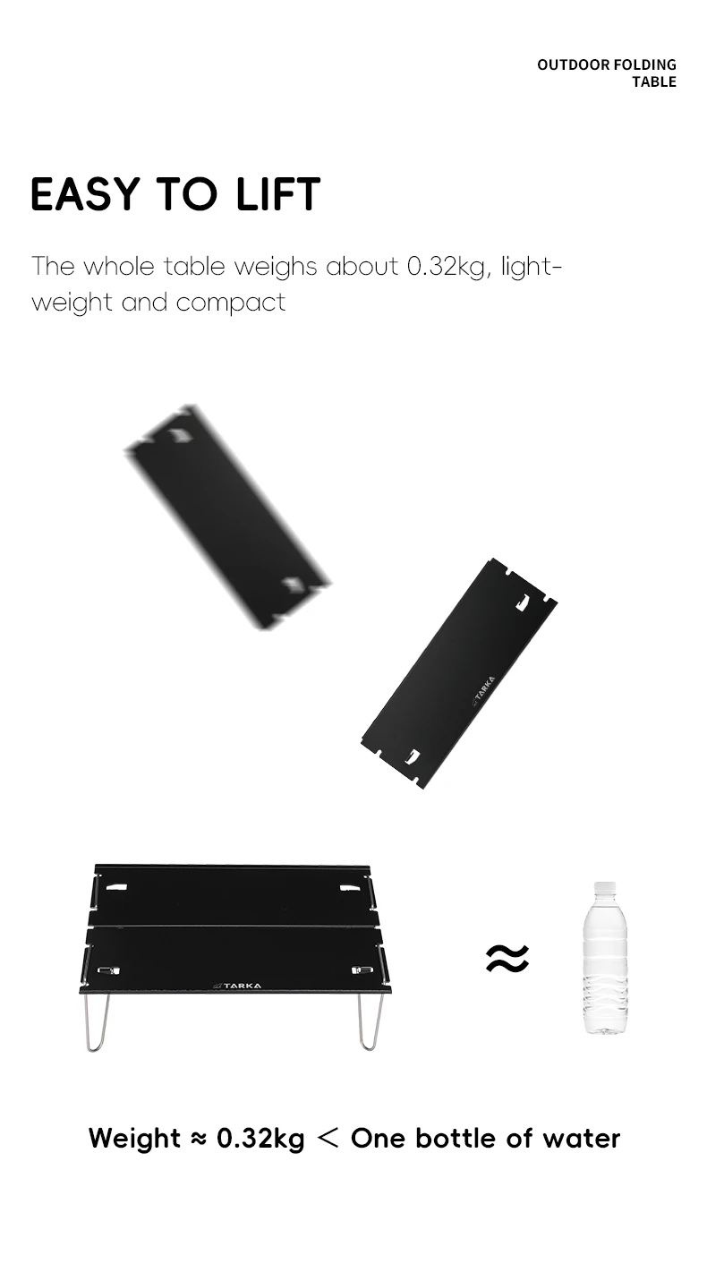 Description Picture 6 of itemTARKA Mini Camping Table Tourist Portable Folding Table Aluminium Alloy Picnic Small Table Outdoor Fishing Beach Hiking Supplies