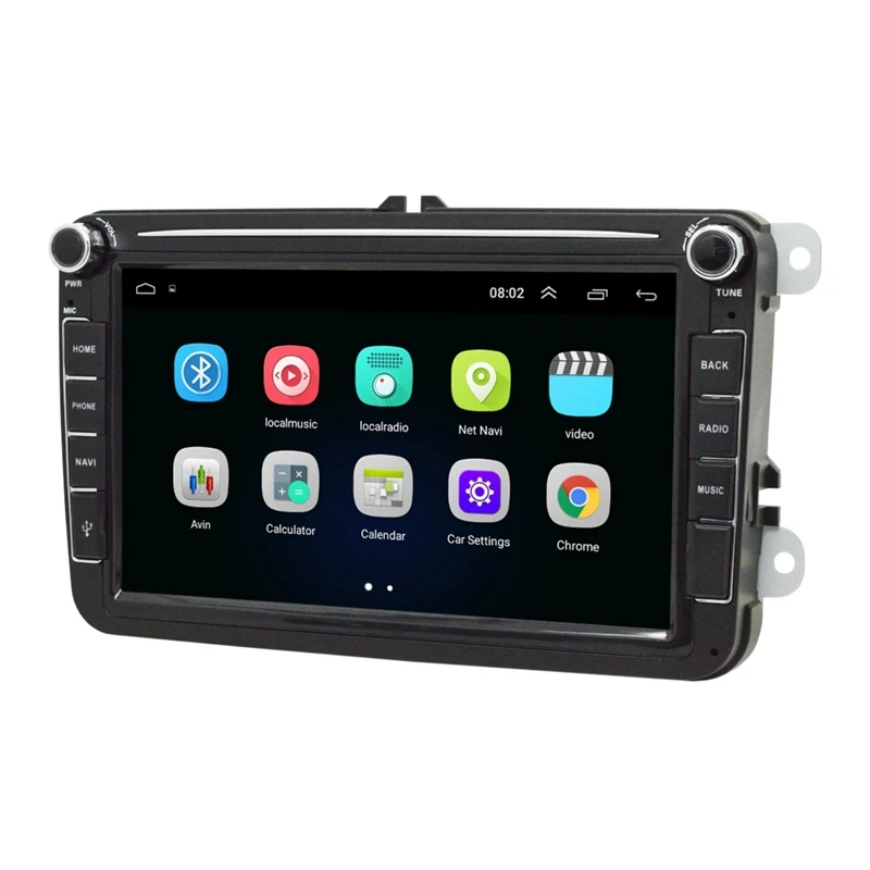 

Car 8 Inch Radio 2 Din Android 8.1 GPS Wifi SD Auto Stereo Car Multimedia Player For-VW 1G+16G