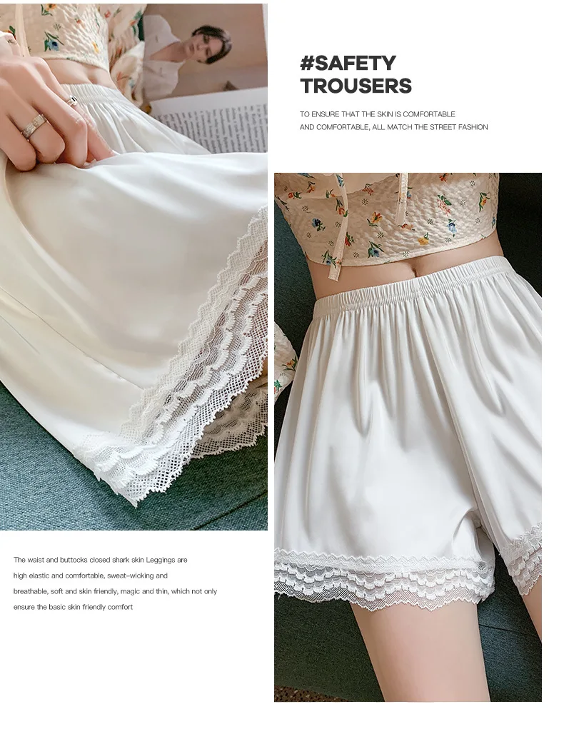 Culotte Dentelle Meishine 100% Soie - Hipster Midi - 6 Couleurs Et 4 Tailles