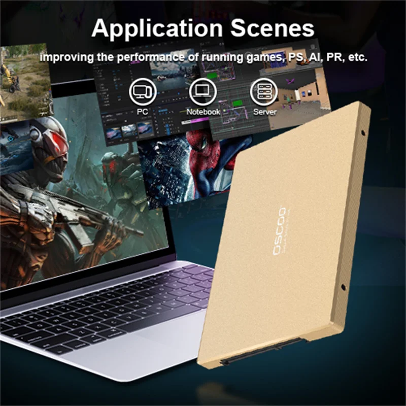 Oscoo Ssd Drive Hdd 2.5 Hard Disk Ssd 512Gb 128Gb 256Gb Hd Sata Disk Disco Rigido Interno Per Computer Portatile