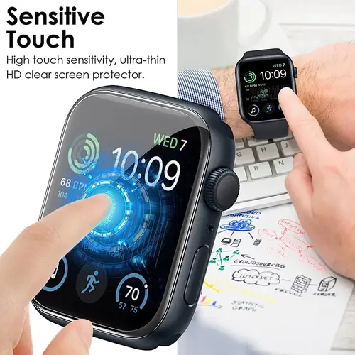 Full Curved Screen Protector For Apple Watch Ultra 3 49MM Not Glass Protective For Iwatch Series 10 11 9 8 7 6 5 SE 46MM 41 45MM - Image 5