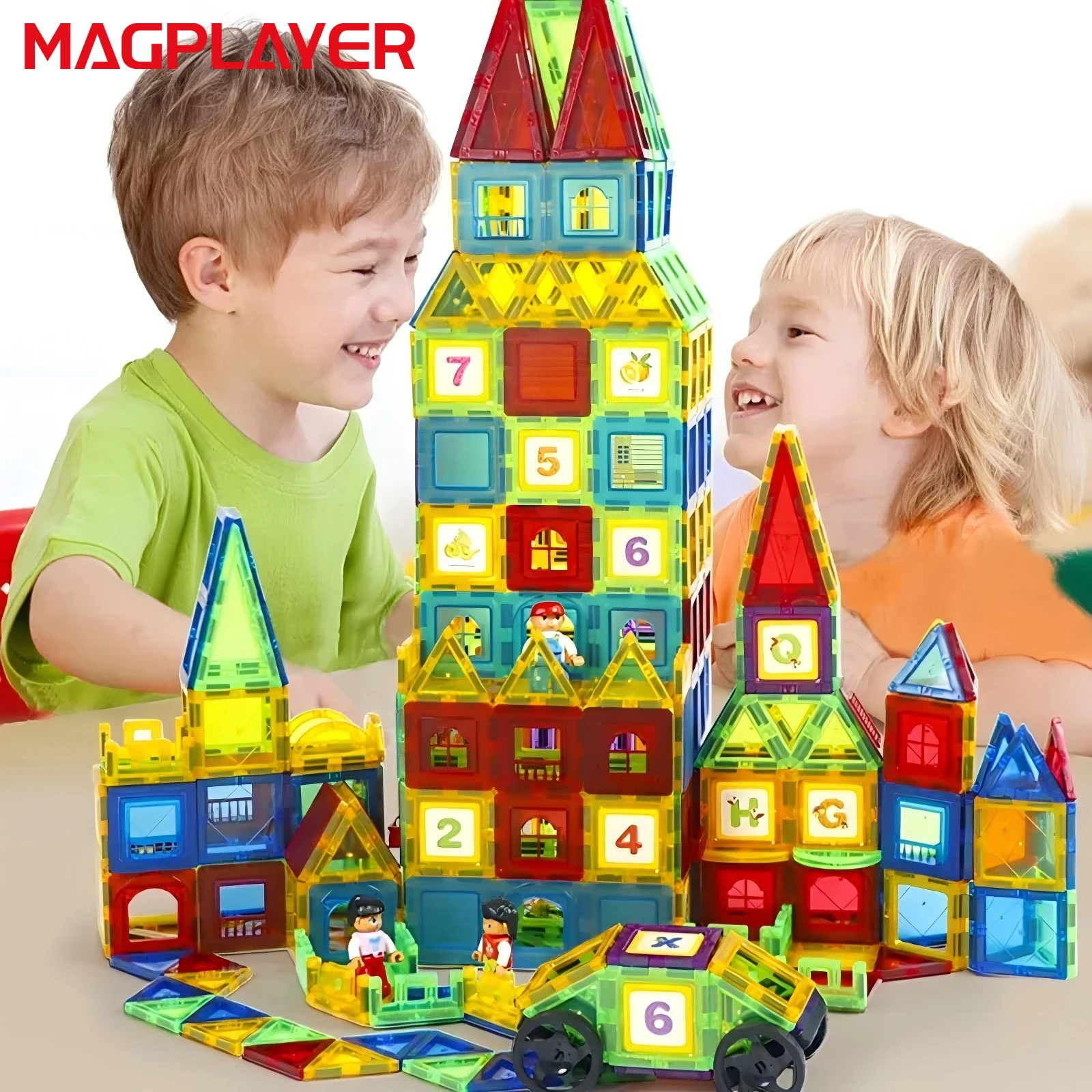 Blocchi magnetici di grandi dimensioni e mini dimensioni Magneti fai da te Giocattoli per bambini Set di costruzioni di design Regali per giocattoli per bambini 26 Blocchi magnetici di grandi dimensioni e mini dimensioni Magneti fai da te Giocattoli per bambini Set di costruzioni di design Regali per giocattoli per bambini 26