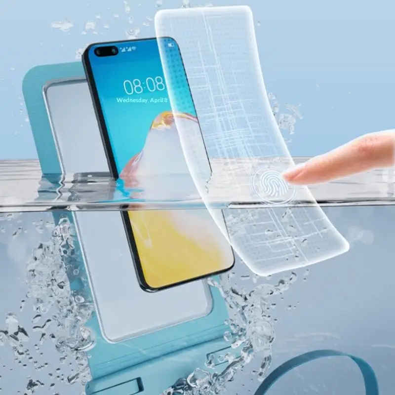 Waterproof Neck-Hanging Phone Pouch with Full Screen Touch Sensitivity