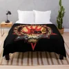 kitten pixie wearing translucent wings five finger death punch Throw Blanket Camping Extra Large Throw bed plaid Blankets 1
