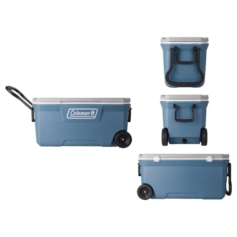 Coleman 100QT Ice Chest Cooler with Wheels, 2