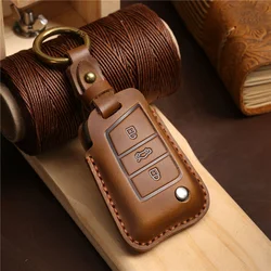 Premium Car Key Case Cover for Enhanced Protection and Style (BROWN)