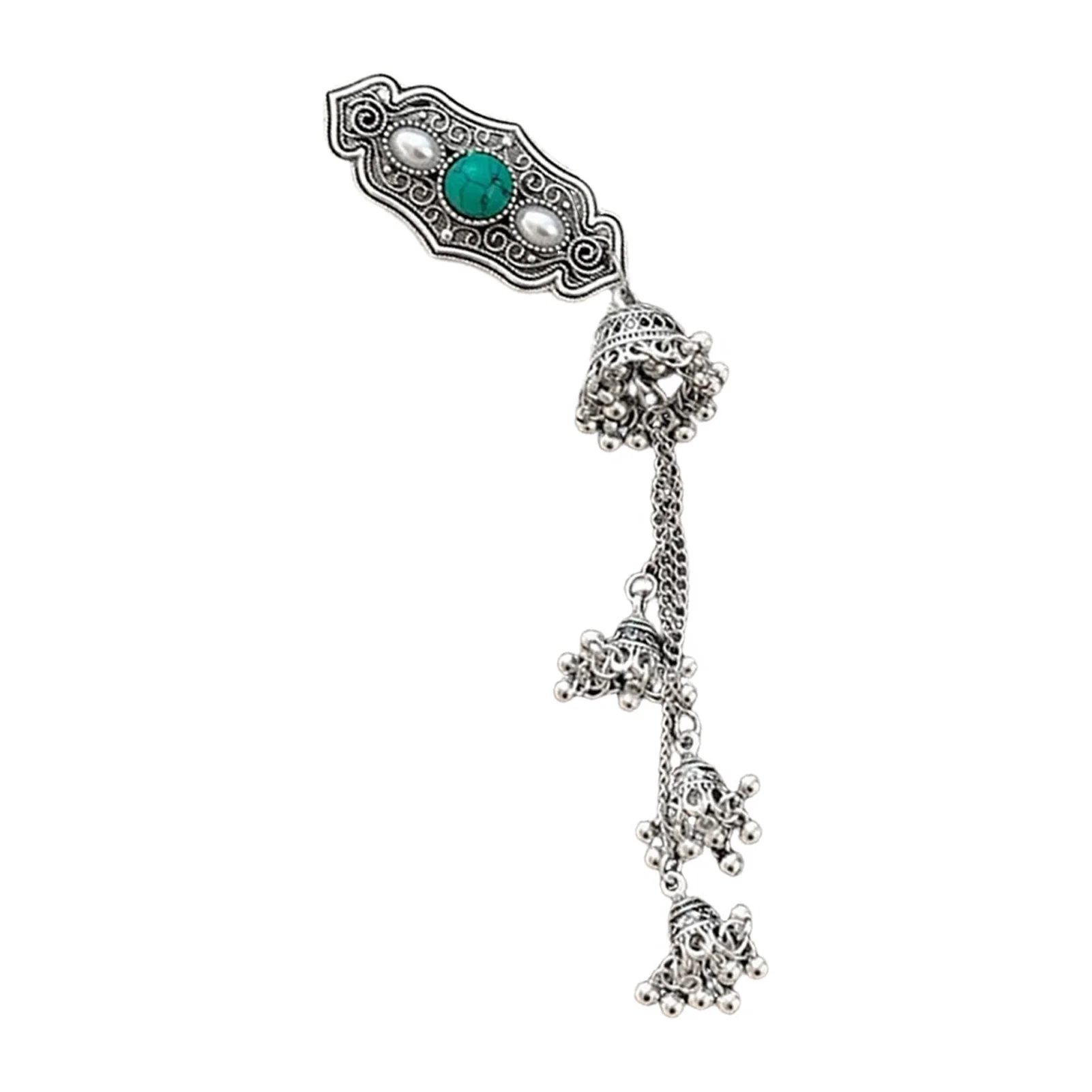 Ethnische Stil Glocke Haarspange für Frauen Elegante Vintage chinesische Quaste Haarspange Mädchen trendige türkis Haarspange Haarschmuck – Detail 1