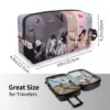 Custom Ariana Grande Pop Music Cosmetic Bag Fashion Large Capacity American Singer Makeup Case Beauty Storage Toiletry Bags 4