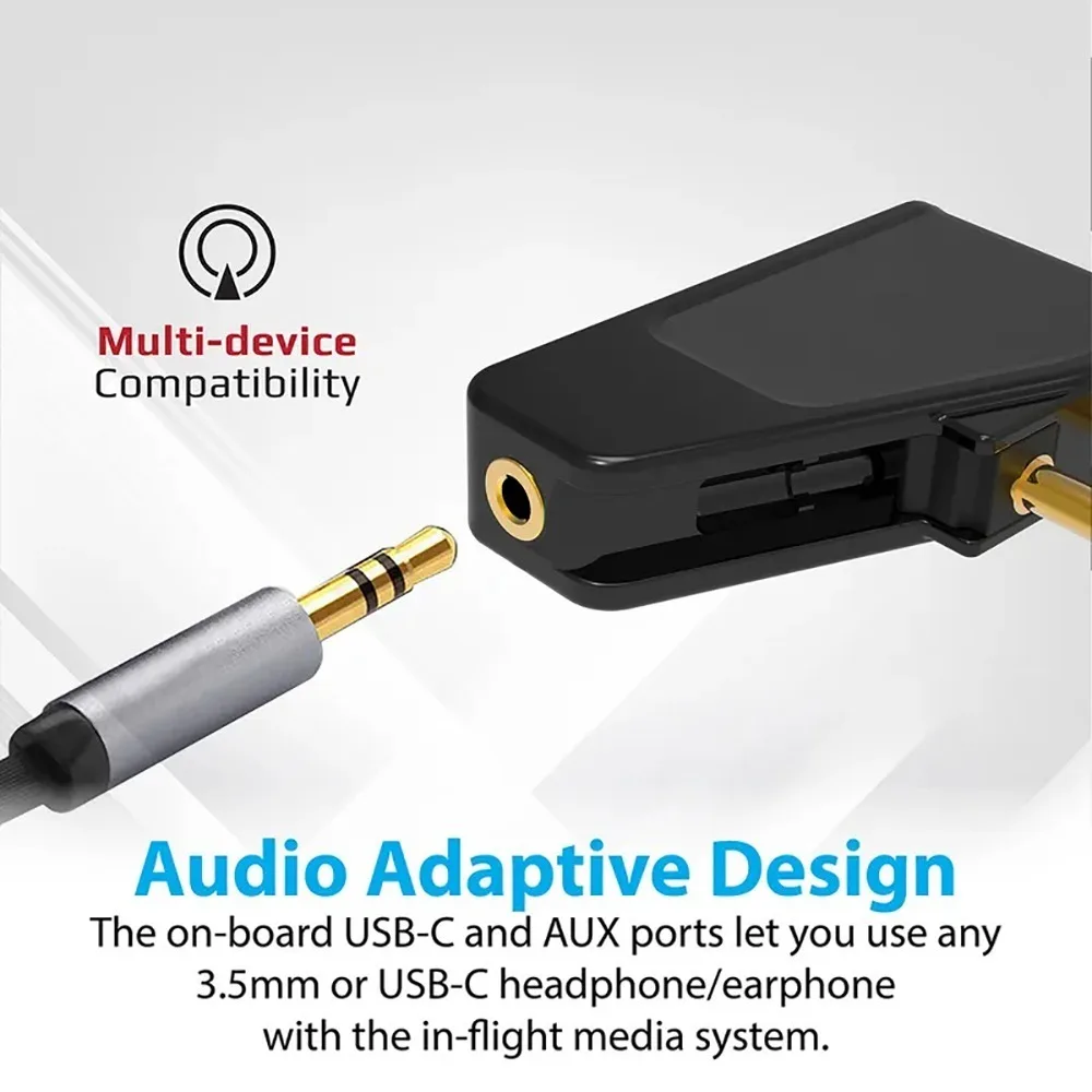 Adaptador Transmissor sem Fio Avião para Sony Bluetooth 5.3 Earbuds Wf1000xm5 Wf-1000xm4 Linkbuds s Wf-c500 Wf-sp800n - Image 4