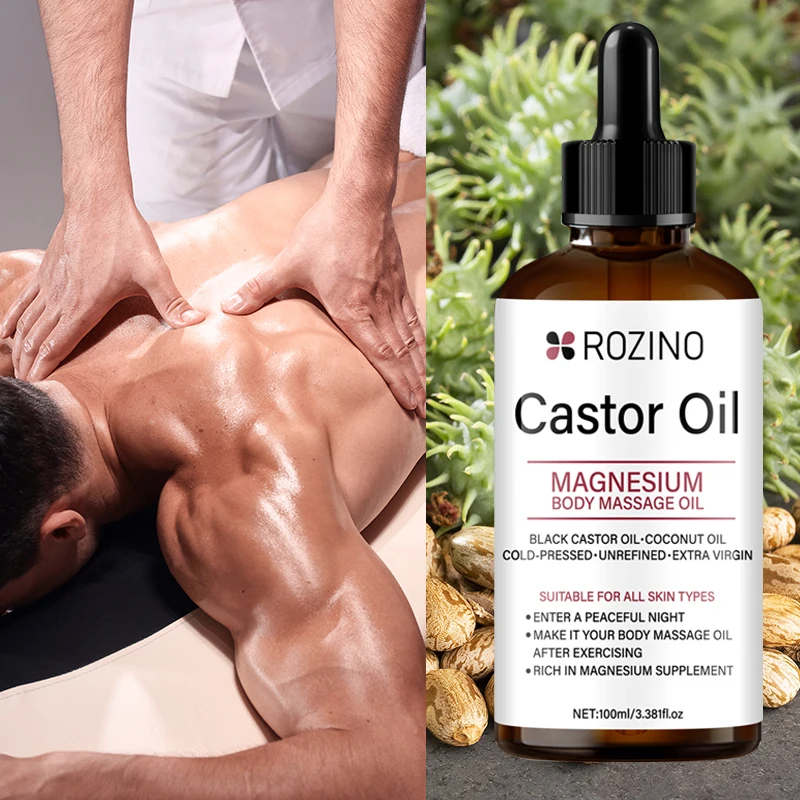 Luxurious Hydrating Body & Face Oil with Black Castor, Coconut, and Magnesium for Ultimate Skin & Hair Care