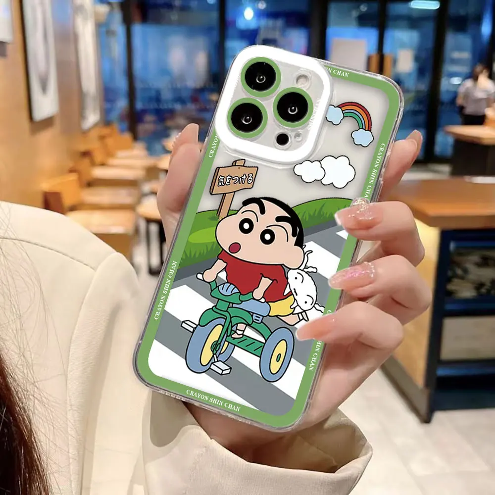 Cute C-Crayon S-Shinchan Clear Phone Case Cover