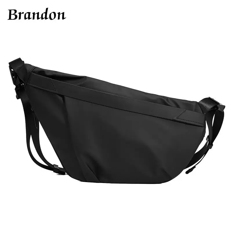 

High quality men's fashionable classic simple crossbody bag practical large capacity high-end casual cycling shoulder bag