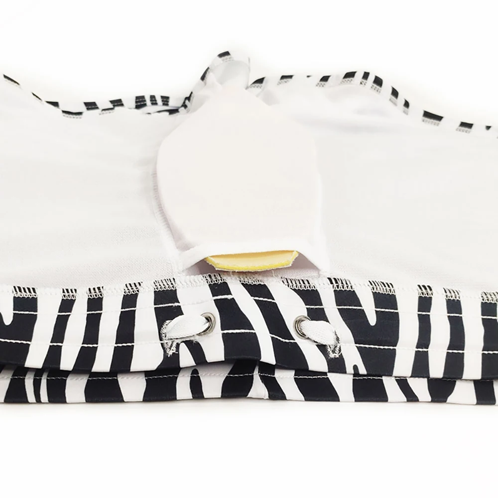 Zebra Printed Swim Trunk Men Sexy Boxer Shorts with Pockets for Surfing and Beach Sports Men's Swimming Pants Swimsuit_voghion.com