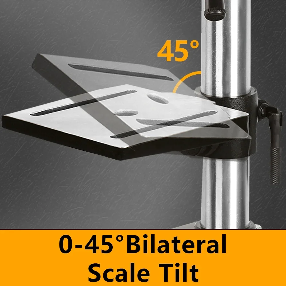 WORKSITE Customized 8" Drill Press 5 speed Solid Steel Industry Level Mini 350W Stand Benchtop Drill Press 5