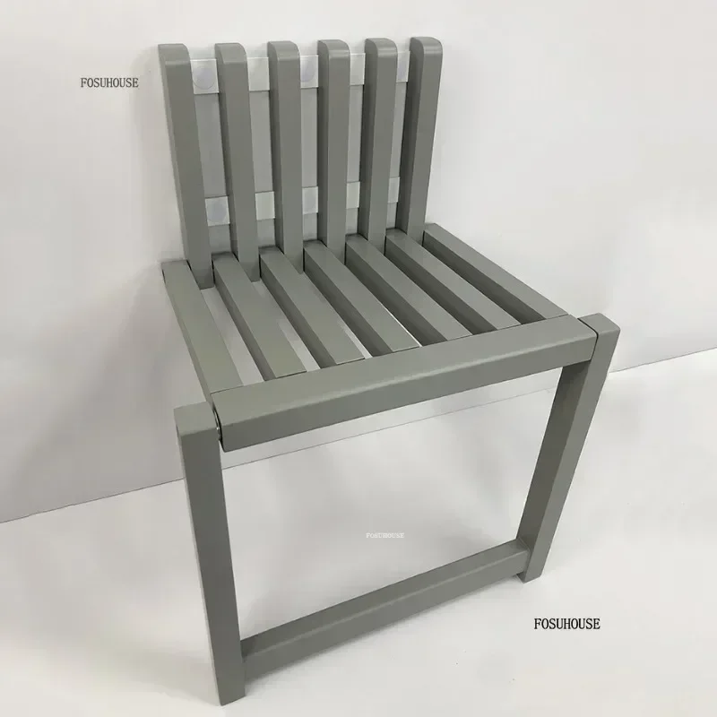 Wall Seat Fold Away Ottomans Suitable for Hallway Solid Wood Stools Wall Mounted Invisible Folding Shoe Changing Stool