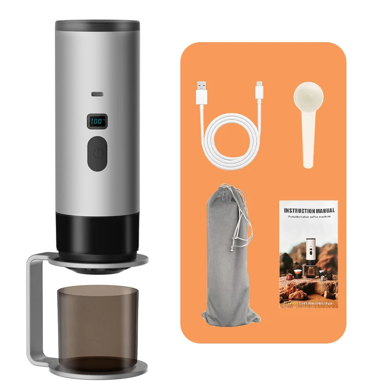 Portable 3-in-1 Electric Coffee Maker - ماكينة قهو...