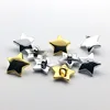 50pcs 12.5mm Acrylic Shiny Metallic Star Shank Buttons Sewing DIY Garment Accessories Silver/Gold 2
