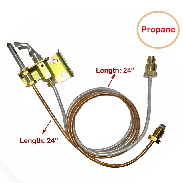 Water Heater Pilot Burner With Thermocouple & Tubing – LP Gas Replacement Kit